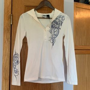 Harley Davidson Long Sleeve Hooded Shirt Size Small